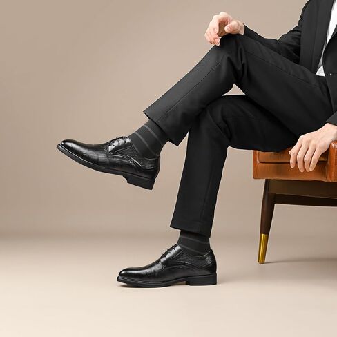 Wildarms Mens Dress Socks, 5 Pack Soft Breathable Viscose from Bamboo Rayon Sock, Classic Mid Calf Socks for Men in Saudi Arabia