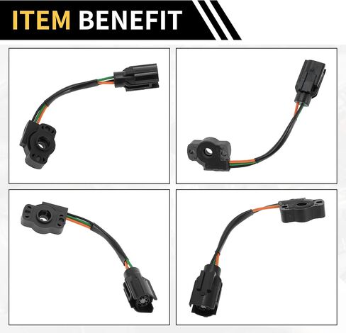 1 Pc Throttle Position Sensor for Ford F-150 F-250 1985-1995 TPS Throttle Sensors No.E7TZ9B989D Plastic Black in Saudi Arabia