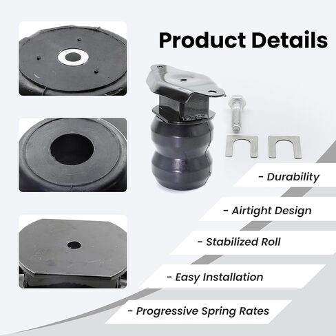 FR250SDJ Rear Bump Stop Rubber Left and Right Fit for Ford F250 F-250 Super Duty 2017 2018 2019 2020 2021 2022 2023 2024 2025, Rear Air Helper Springs Kit in Kuwait