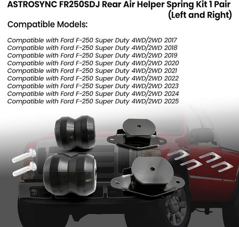 FR250SDJ Rear Bump Stop Rubber Left and Right Fit for Ford F250 F-250 Super Duty 2017 2018 2019 2020 2021 2022 2023 2024 2025, Rear Air Helper Springs Kit in Kuwait