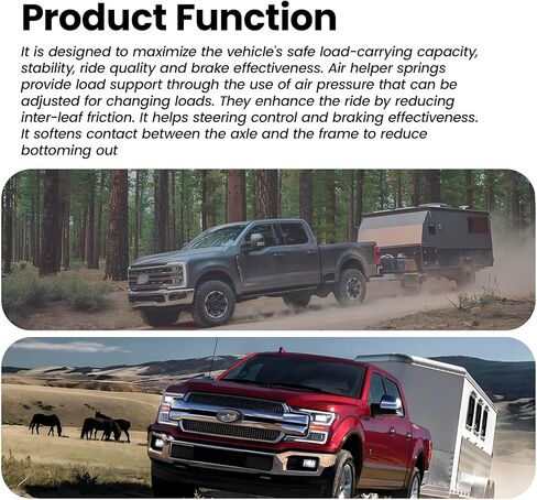 FR250SDJ Rear Bump Stop Rubber Left and Right Fit for Ford F250 F-250 Super Duty 2017 2018 2019 2020 2021 2022 2023 2024 2025, Rear Air Helper Springs Kit in Kuwait