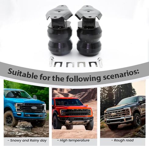 FR250SDJ Rear Bump Stop Rubber Left and Right Fit for Ford F250 F-250 Super Duty 2017 2018 2019 2020 2021 2022 2023 2024 2025, Rear Air Helper Springs Kit in Kuwait