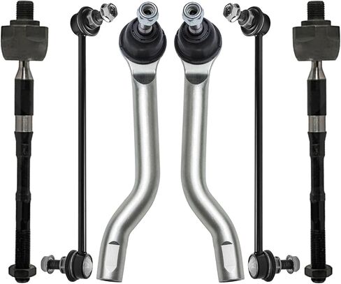 Detroit Axle-6pc Rods Rods Front Tie Stown Bars لعام 2014-2020 Nissan Rogue 2017-2022 Rogue Sport 2017-2019 Qashqai ، 4 inn rod rod ينتهي 2 صلات البديل البديل 2 in Saudi Arabia