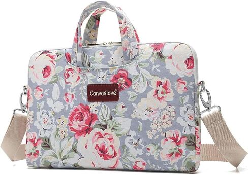 Canvaslove Laptop Counder Messenger Bag for MacBook Air 13 Inch ، Macbook 14 inch و 13.3 inch-14 inch paptop (Paisley) in Kuwait