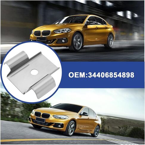 ECSiNG 1Pc Stainless Steel Upgraded Car Parking Brake Cable Clip Retainer Replacement Part 34406854898 Compatible with BMW 1/2/3/4 Series in Kuwait