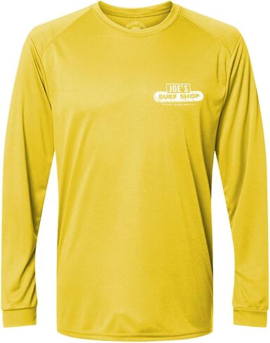 JOES SURF SHOP Men's Vintage Beach UPF 50 Long Sleeve Sun Shirt XS-4XL in Saudi Arabia