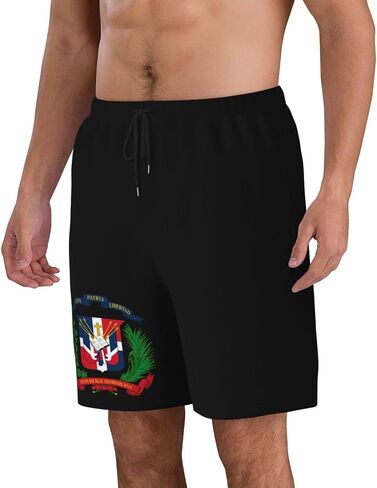 ROHKAO Dominican Republic Swim Trunks Man Quick Drying Swim Suits Mesh Lining with Pockets Board Shorts in Kuwait
