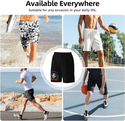 ROHKAO Dominican Republic Swim Trunks Man Quick Drying Swim Suits Mesh Lining with Pockets Board Shorts in Kuwait