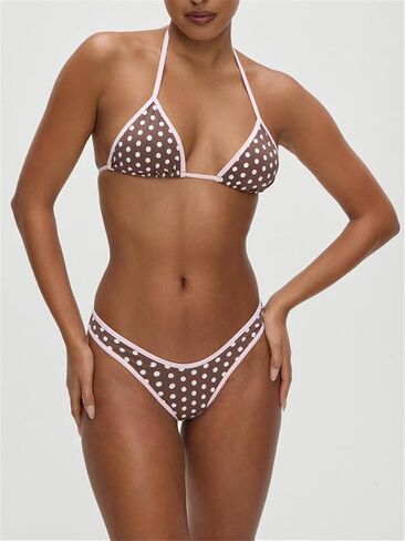 Alyweatry Women Halter String Bikini Set Sexy Floral Print Triangle Cheeky High Cut Thong 2 Piece Bathing Suit Swimwear in Saudi Arabia