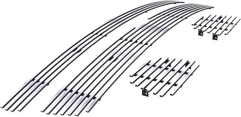 APS متوافقة مع Chevy Avalanche Suburban Tahoe 2007-2014 Main Tow Tow Hook Stains Steel Ss Chrome Billet Grille Grille Insert Combo C67919a in Saudi Arabia