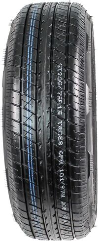 eCustomrim Radial Trailer Tire ST205/75R15 Load C 15" 5 Lug Edge Black Aluminum Rim in Saudi Arabia