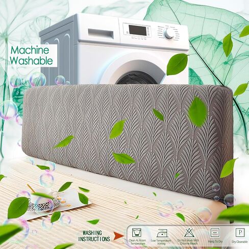 Jokivtou Solid Jacquard Fabric اللوح الأمامي الأغطية المغطاة ، اللوح الأمامي للسرير ، غطاء رأس السرير ، مسند الظهر ، غطاء الأمامي ، غطاء أمامي ، غطاء واقية ، واقية من الغبار الحديثة الحديثة in Kuwait