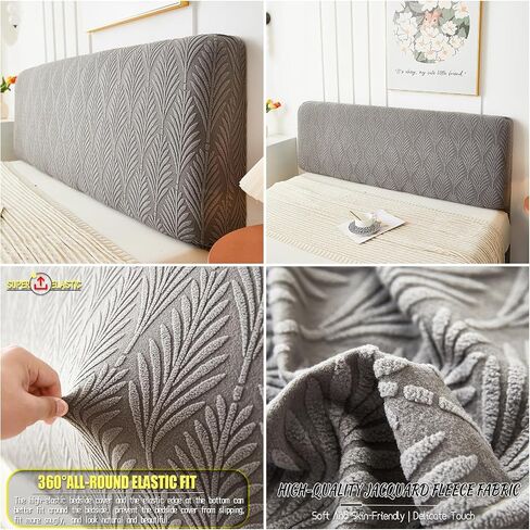 Jokivtou Solid Jacquard Fabric اللوح الأمامي الأغطية المغطاة ، اللوح الأمامي للسرير ، غطاء رأس السرير ، مسند الظهر ، غطاء الأمامي ، غطاء أمامي ، غطاء واقية ، واقية من الغبار الحديثة الحديثة in Kuwait