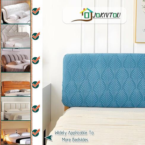 Jokivtou Solid Jacquard Fabric اللوح الأمامي الأغطية المغطاة ، اللوح الأمامي للسرير ، غطاء رأس السرير ، مسند الظهر ، غطاء الأمامي ، غطاء أمامي ، غطاء واقية ، واقية من الغبار الحديثة الحديثة in Saudi Arabia