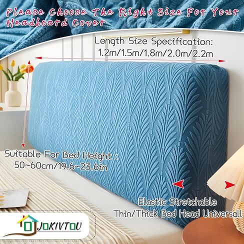 Jokivtou Solid Jacquard Fabric اللوح الأمامي الأغطية المغطاة ، اللوح الأمامي للسرير ، غطاء رأس السرير ، مسند الظهر ، غطاء الأمامي ، غطاء أمامي ، غطاء واقية ، واقية من الغبار الحديثة الحديثة in Saudi Arabia