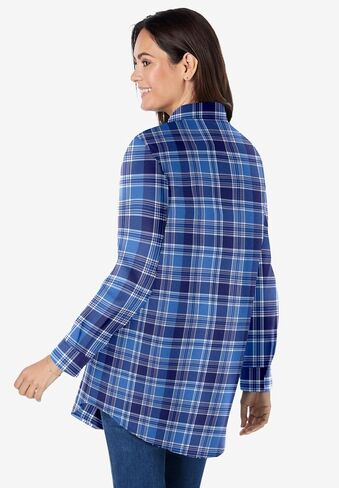 Woman Within Plus Size Perfect Long Sleeve Shirt in Saudi Arabia