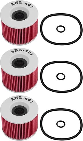 AHL 401 Oil Filter for Kawasaki ZG1200 ZG 1200 Voyager XII 1198 1986-2003,ZG1000 CONCOURS 998 2002-2006,ZRX1200 DAEG 1200 2009,ZRX1200 1200 2001-2006,ZZR1200 ZZR 1200 1200 2002-2005 (Pack of 3) in Saudi Arabia