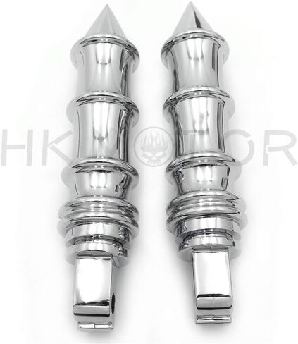 HONGK- Spike Bamboo Footpeg Compatible with all passenger Victory 8-Ball (Front/Rear) chrome [B07PZKMJQW] in Kuwait
