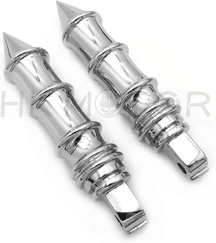 HONGK- Spike Bamboo Footpeg Compatible with all passenger Victory 8-Ball (Front/Rear) chrome [B07PZKMJQW] in Kuwait