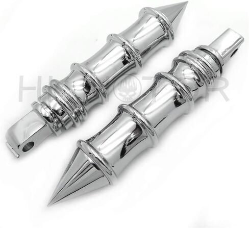 HONGK- Spike Bamboo Footpeg Compatible with all passenger Victory 8-Ball (Front/Rear) chrome [B07PZKMJQW] in Kuwait