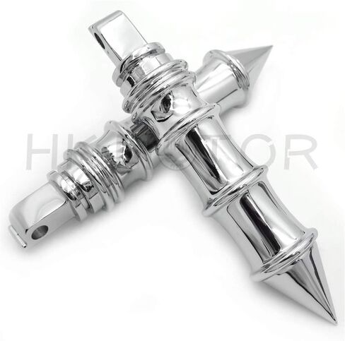 HONGK- Spike Bamboo Footpeg Compatible with all passenger Victory 8-Ball (Front/Rear) chrome [B07PZKMJQW] in Kuwait