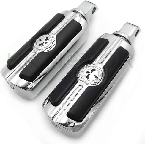 HONGK- Spike Bamboo Footpeg Compatible with all passenger Victory 8-Ball (Front/Rear) chrome [B07PZKMJQW] in Kuwait