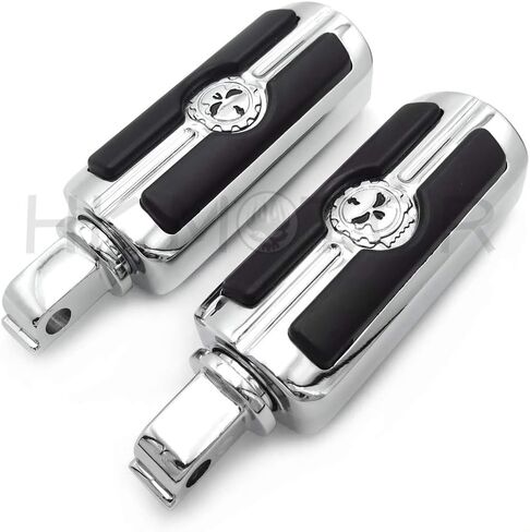 HONGK- Spike Bamboo Footpeg Compatible with all passenger Victory 8-Ball (Front/Rear) chrome [B07PZKMJQW] in Kuwait