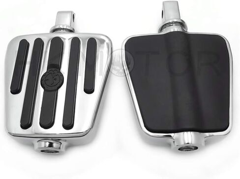 HONGK- Spike Bamboo Footpeg Compatible with all passenger Victory 8-Ball (Front/Rear) chrome [B07PZKMJQW] in Kuwait