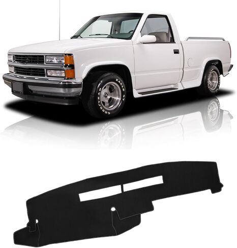 غطاء لوحة أجهزة القياس من FIILINES لسيارة Dodge Ram 1500 2002-2005، وDodge Ram 2500 3500 2003-2005، وملحقات سجادة لوحة القيادة، وغطاء حماية شبكي مضاد للانزلاق بدون وهج باللون الأسود in Kuwait