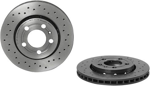 BREMBO 09.A652.1x XTRA UV تنفيس مغلفة فرامل خلفية حفر دوار Audi/SEAT/SKODA/VW/VW (FAW) OE# 8N0615601B in Saudi Arabia