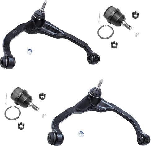 Detroit Axle - Front End 10pc Suspension Kit for 2008-2012 Jeep Liberty, 2007-2011 Dodge Nitro, 2 Upper Control Arms w/Ball Joint 2 Lower Ball Joints 2 Sway Bars 4 Inner Outer Tie Rods Replacement in Kuwait