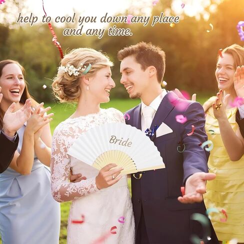 100pcs Paper Fans Handheld Folding Fans Bulk Fans for Line Dancing Bulk White Wedding Fans Folding Fans Handheld for Guest Dancing Party DIY Craft Photo Props Wall Decoration in Kuwait