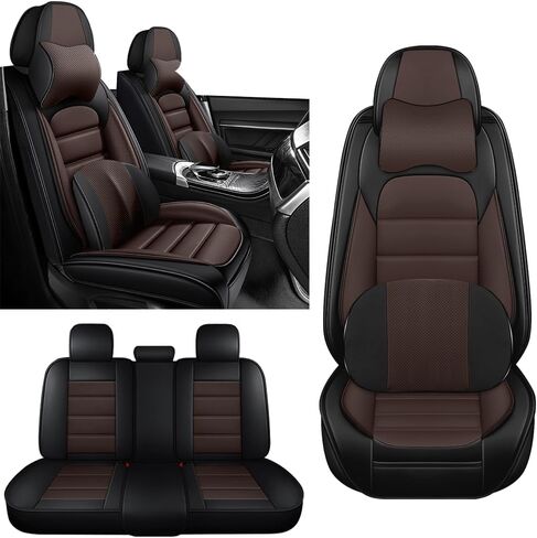 أغطية مقعد السيارات لمازدا CX-5 2002-2025 مع مساند الرأس ، وميضات مقاعد مخصصة 360 درجة متوافقة مع وسادة مقعد السيارة غير المنقولة في الموسم (الأزرق والأبيض/الفاخر) in Kuwait