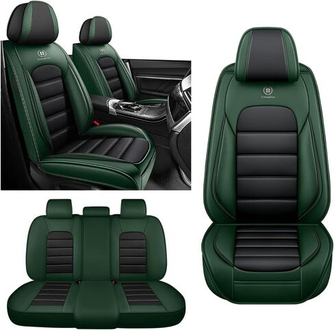 أغطية مقعد السيارات لمازدا CX-5 2002-2025 مع مساند الرأس ، وميضات مقاعد مخصصة 360 درجة متوافقة مع وسادة مقعد السيارة غير المنقولة في الموسم (الأزرق والأبيض/الفاخر) in Kuwait