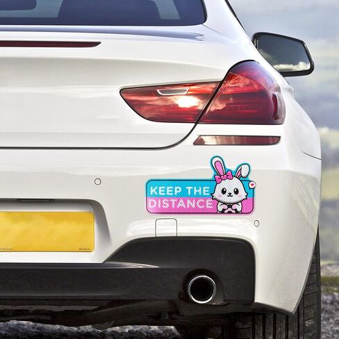 4pcs Cartoon Cat Student Driver Car Magnet, 9 Inch Cute New Driver Sign for Car Cartoon Reflective Student Driver Car Magnet Sticker Gift for Teen Girls Reusable Car Bumper Safety Sign in Saudi Arabia