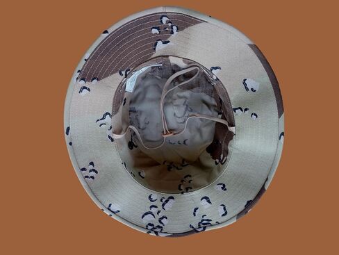 U.S Military Issue Desert Boonie Hat Type II Sun Hot Weather Gulf War USA Made in Saudi Arabia
