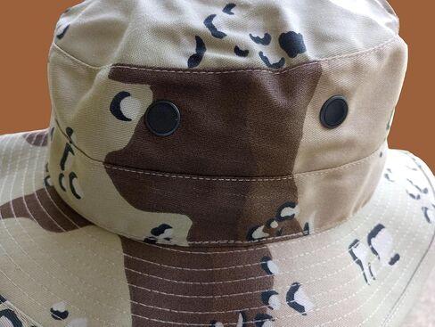 U.S Military Issue Desert Boonie Hat Type II Sun Hot Weather Gulf War USA Made in Saudi Arabia