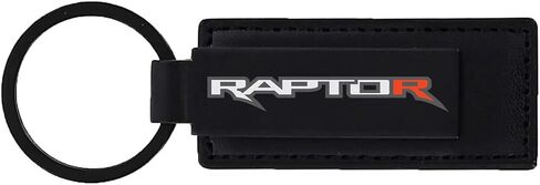 Ford Raptor Logo UV Cured Imprint on a black leather keychain in Saudi Arabia