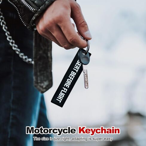 Premium Motorcycle Keychain - Durable Embroidered Key Tag for Riders of Cars, ATV, Dirt Bikes, Scooter & More in Kuwait