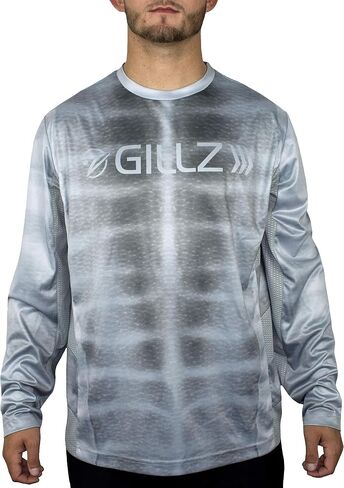 Gillz Men Long Sleeve Waterman Series UV Fishing Shirt - UV Protection | خفيفة الوزن وتنفس | رطوبة الفتل in Kuwait
