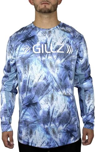 Gillz Men Long Sleeve Waterman Series UV Fishing Shirt - UV Protection | خفيفة الوزن وتنفس | رطوبة الفتل in Kuwait