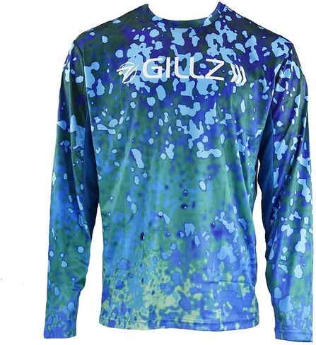 Gillz Men Long Sleeve Waterman Series UV Fishing Shirt - UV Protection | خفيفة الوزن وتنفس | رطوبة الفتل in Kuwait