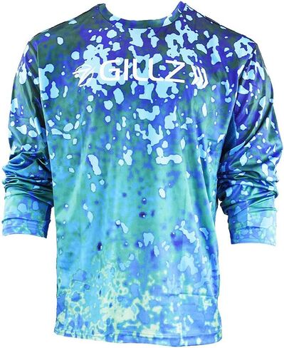 Gillz Men Long Sleeve Waterman Series UV Fishing Shirt - UV Protection | خفيفة الوزن وتنفس | رطوبة الفتل in Kuwait