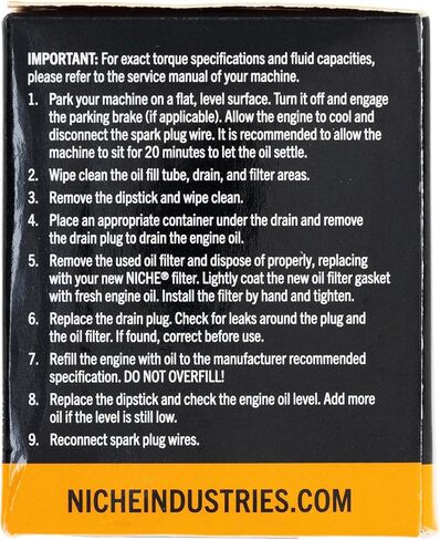 NICHE Oil Filter for Honda Africa Twin 1000 1100 CRF1000L CTX700 CTX700N Goldwing 1800 NC750X Talon 1000R 15412-MGS-D21 in Saudi Arabia
