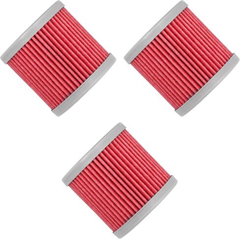 Caltric 3 Pack Oil Filter Compatible with Suzuki Ltr450 Lt-R450 Lt-R450Z Quad Racer 2006 2007 2008 2009 in Saudi Arabia