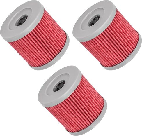 Caltric 3 Pack Oil Filter Compatible with Suzuki Ltr450 Lt-R450 Lt-R450Z Quad Racer 2006 2007 2008 2009 in Saudi Arabia