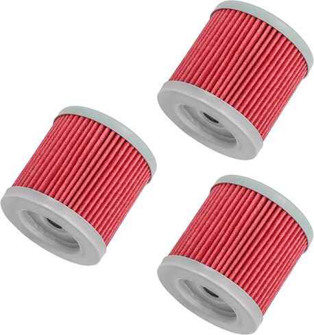 Caltric 3 Pack Oil Filter Compatible with Suzuki Ltr450 Lt-R450 Lt-R450Z Quad Racer 2006 2007 2008 2009 in Saudi Arabia