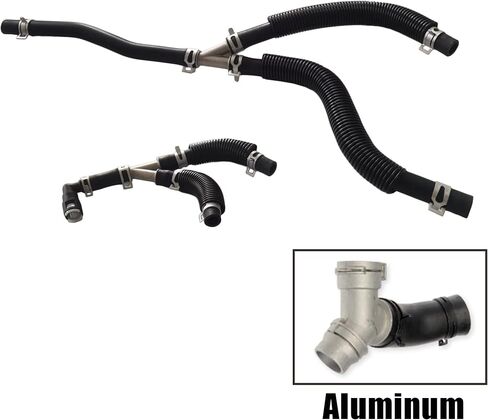 626-315HP Aluminum Engine HVAC Heater Hose Assembly Compatible with Chrysler Town & Country Dodge Grand Caravan 3.6L 2011-2020 Inlet & Outer Replace 5058729AH in Saudi Arabia