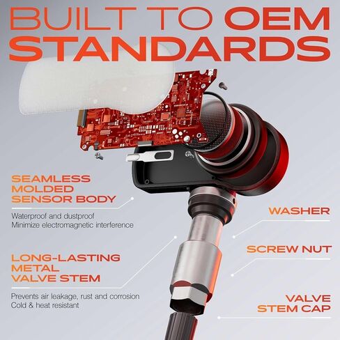 A-premium 4pcs مستشعر مراقبة ضغط الإطارات A-premium 4pcs-متوافق مع Mazda 3 2019-2024 ، 6 2021-2024 ، CX-3 2021-2024 ، CX-30 ، CX-5 ، CX-50 ، CX-9 ، CX-90 ، MX-30 ، MX-5 MIATA-315MH. in Saudi Arabia