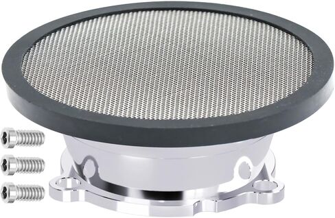 Aluminum Air Filter Velocity Stack for CV40 Carburetor Harly Davidson Dyna/Sportster 883 1200 /Heritage Softail/Electra Glide/Fatboy/Night Train (Silver) in Kuwait